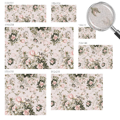 3D-Fototapete fürs Schlafzimmer Blumenmuster