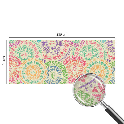 Moderne Fototapete nach Maß Bunte Mandalas