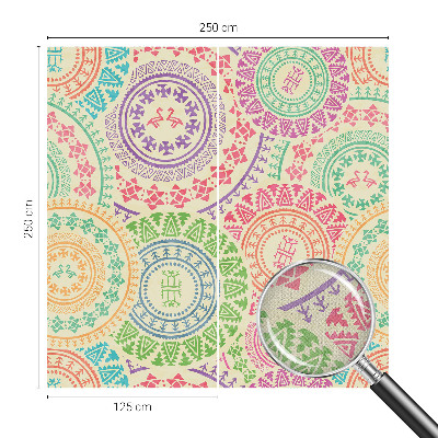 Moderne Fototapete nach Maß Bunte Mandalas