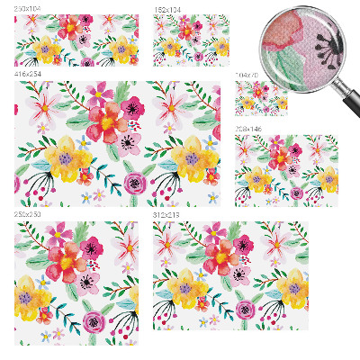 Motivtapete fürs Wohnzimmer Blumige Frische