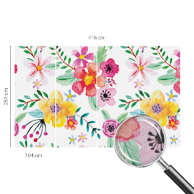 Motivtapete fürs Wohnzimmer Blumige Frische