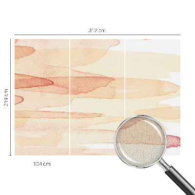 3D-Fototapete fürs Wohnzimmer Pastellstriche