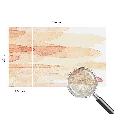 3D-Fototapete fürs Wohnzimmer Pastellstriche