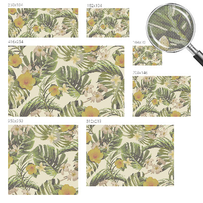 Moderne Fototapete nach Maß Exotische Flora