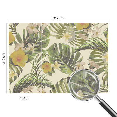 Moderne Fototapete nach Maß Exotische Flora