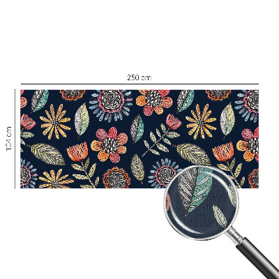 Selbstklebende Fototapete Blumenmosaik