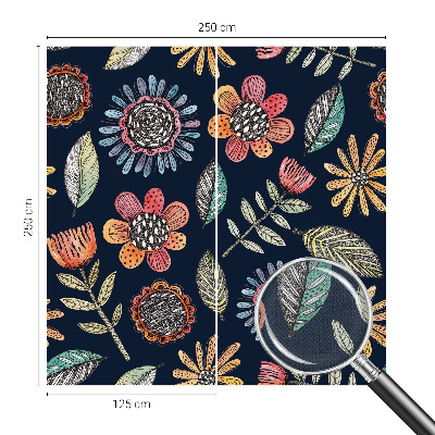 Selbstklebende Fototapete Blumenmosaik