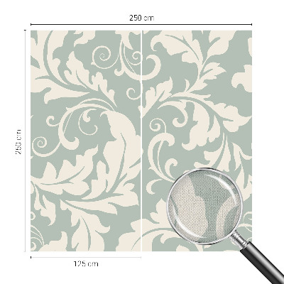 Selbstklebende Fototapete für die Wand Dekorative Blätter