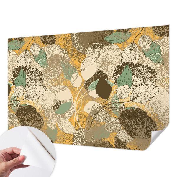 Selbstklebende Fototapete fürs Schlafzimmer Pflanzenschönheit