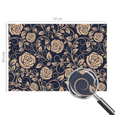 Fototapete in 3D-Optik Romantische Blumen