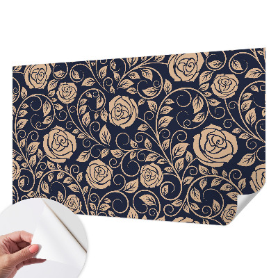 Fototapete in 3D-Optik Romantische Blumen