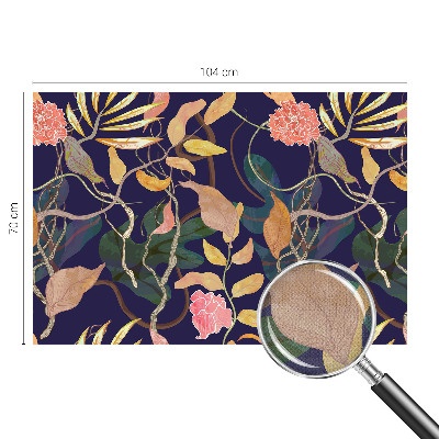 3D-Fototapete fürs Wohnzimmer Pflanzeneleganz