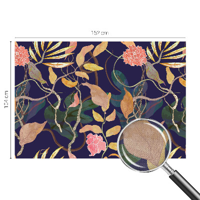 3D-Fototapete fürs Wohnzimmer Pflanzeneleganz