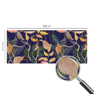 3D-Fototapete fürs Wohnzimmer Pflanzeneleganz