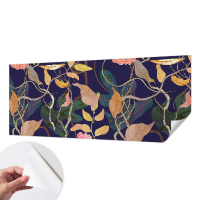 3D-Fototapete fürs Wohnzimmer Pflanzeneleganz