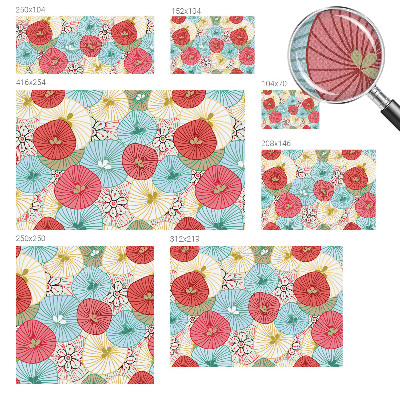 3D-Fototapete fürs Schlafzimmer Blumenmuster