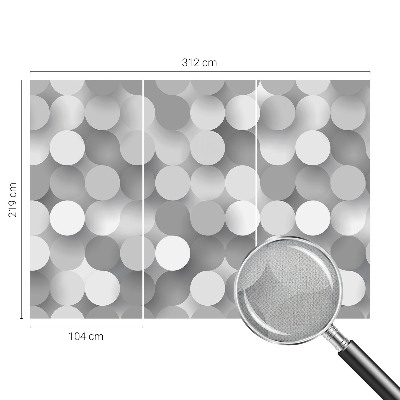 Vintage tapete Graue Kreise