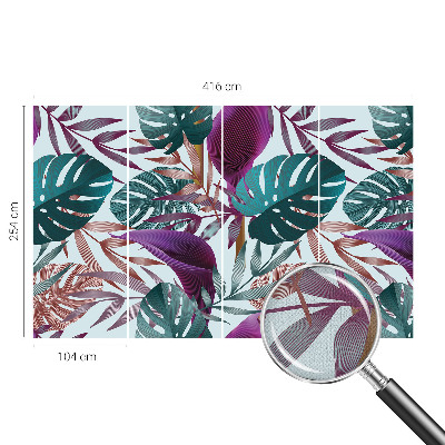 Selbstklebende Fototapete für die Wand Tropische Zusammensetzung