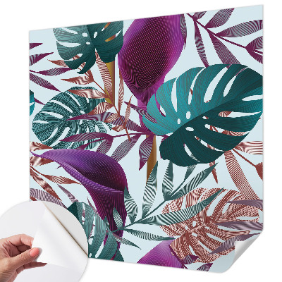 Selbstklebende Fototapete für die Wand Tropische Zusammensetzung