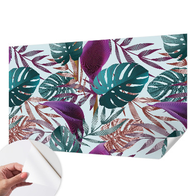 Selbstklebende Fototapete für die Wand Tropische Zusammensetzung