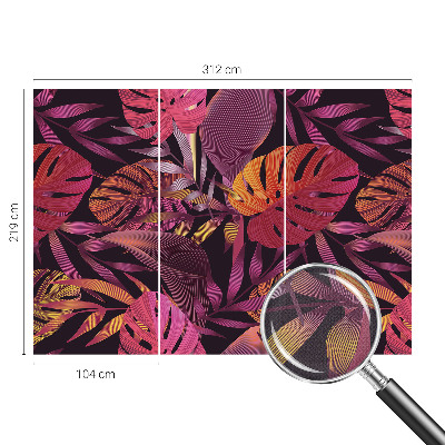 Hochwertige Bildtapete Exotische Blätter