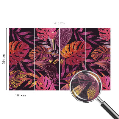 Hochwertige Bildtapete Exotische Blätter