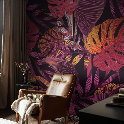 Hochwertige Bildtapete Exotische Blätter
