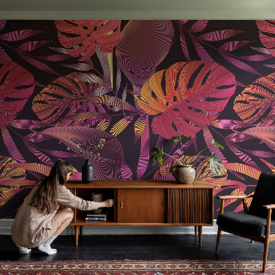 Hochwertige Bildtapete Exotische Blätter