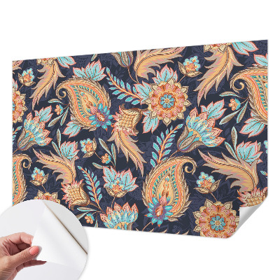 3D-Fototapete fürs Wohnzimmer Blumenmuster