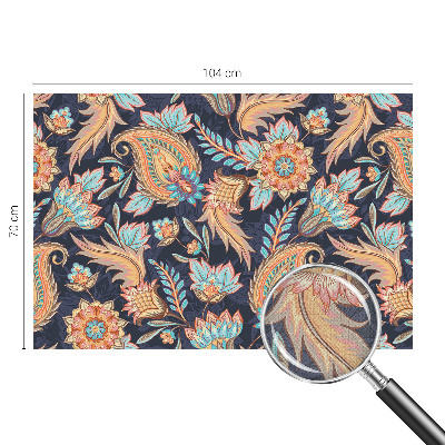 3D-Fototapete fürs Wohnzimmer Blumenmuster