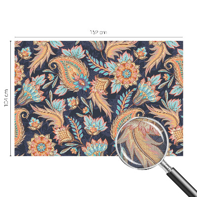 3D-Fototapete fürs Wohnzimmer Blumenmuster