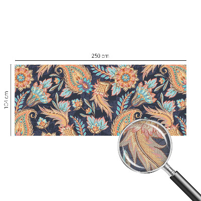 3D-Fototapete fürs Wohnzimmer Blumenmuster