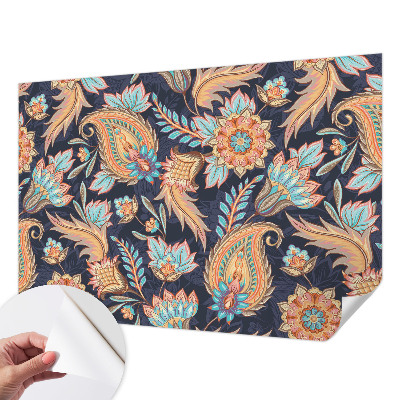 3D-Fototapete fürs Wohnzimmer Blumenmuster