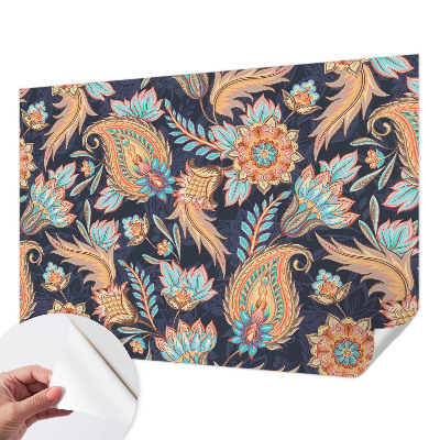 3D-Fototapete fürs Wohnzimmer Blumenmuster