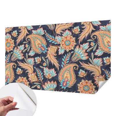 3D-Fototapete fürs Wohnzimmer Blumenmuster