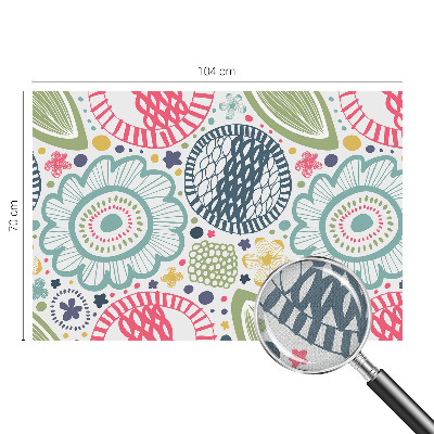 Moderne Fototapete nach Maß Blumenmuster