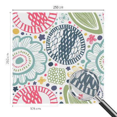 Moderne Fototapete nach Maß Blumenmuster