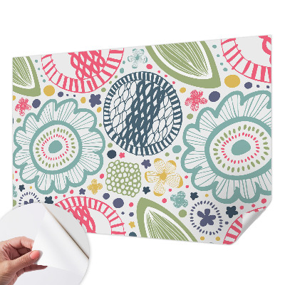 Moderne Fototapete nach Maß Blumenmuster