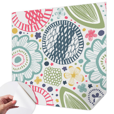 Moderne Fototapete nach Maß Blumenmuster