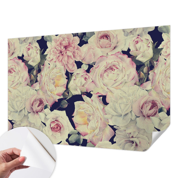 Vintage tapete Blumenstrauß