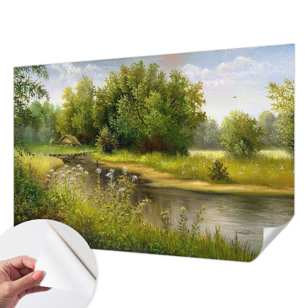 3D-Fototapete Ländliche Landschaft