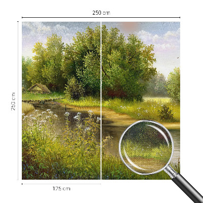 3D-Fototapete Ländliche Landschaft
