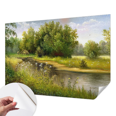 3D-Fototapete Ländliche Landschaft