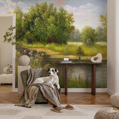 3D-Fototapete Ländliche Landschaft
