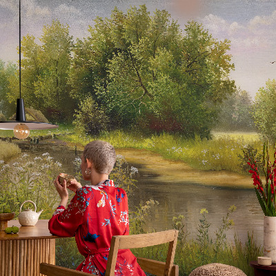 3D-Fototapete Ländliche Landschaft