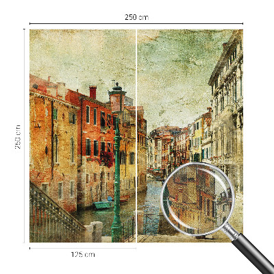 3D-Fototapete fürs Wohnzimmer Stadteindruck