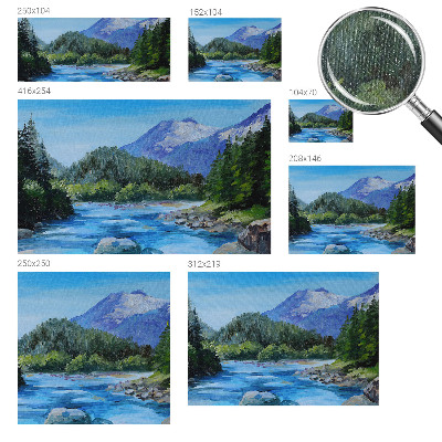 Motivtapete nach Maß Berglandschaft