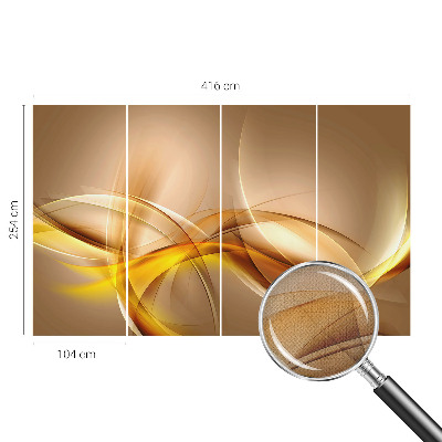 3D-Fototapete fürs Schlafzimmer Sanfte Linien