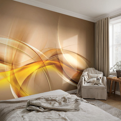 3D-Fototapete fürs Schlafzimmer Sanfte Linien