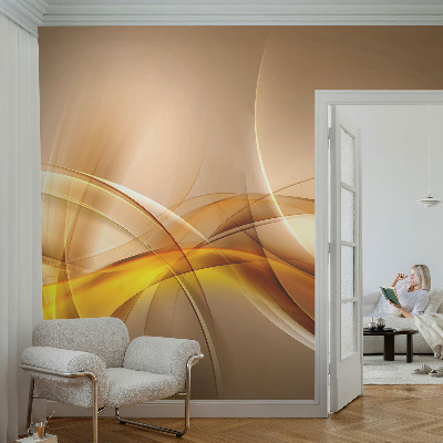 3D-Fototapete fürs Schlafzimmer Sanfte Linien